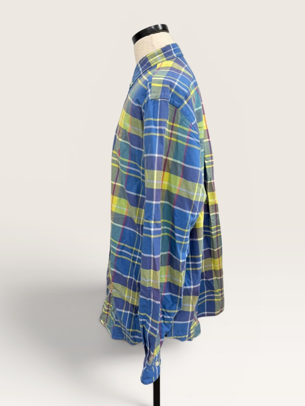 Polo Ralph Lauren XLT 100% Cotton Madras Plaid Button Down Long Sleeve Shirt NWT - Picture 5 of 15